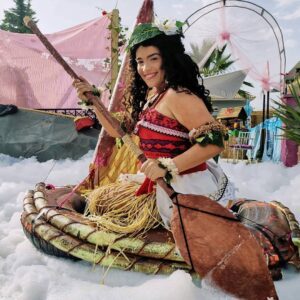 Disfraz de Vaiana en Málaga