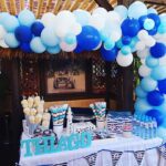 Arco de globos orgánico Comunión Thiago